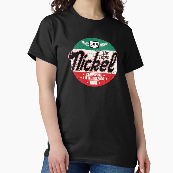 Item preview, Camiseta con pegatina de motocicleta The Triple Nickel Highway Ohio 555 01 designed and sold by OuterShellUK.