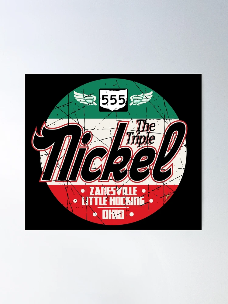 The Triple Nickel Highway Ohio 555 motorcycle sticker t-shirt 01