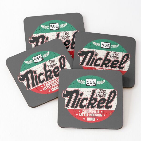 Item preview, The Triple Nickel Highway Ohio 555 motorcycle sticker t-shirt 01 designed and sold by OuterShellUK.