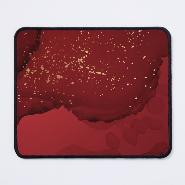 Item preview, Red abstract ink luxury art with gold imitation designed and sold by AnnaHolyph.
