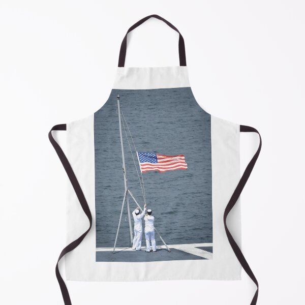 Item preview, STK109271M-Aviation Ordnancemen shift colors on the flight deck of USS Ronald Reagan. designed and sold by StocktrekImages.