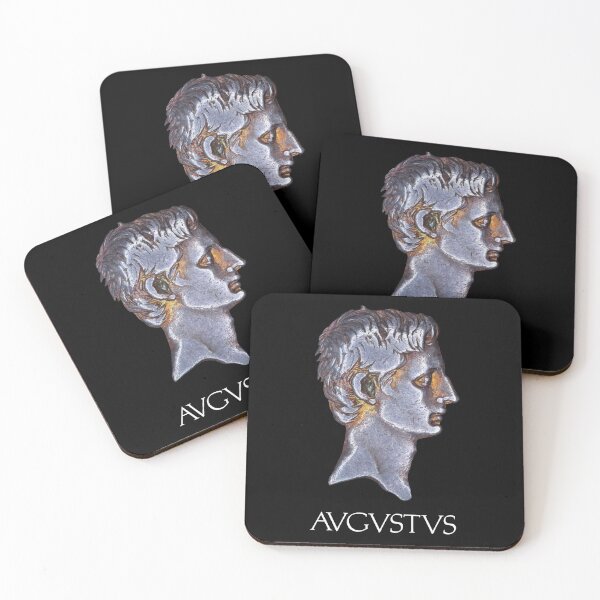 Item preview, Emperor Augustus Coin Portrait with Name designed and sold by OptimoPrincipi Roman Coins.