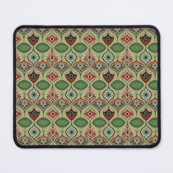 Item preview, 60s 70s Samless Patern Green Red Black designed and sold by sadedream.
