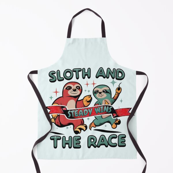 Item preview, Sloth and steady wins the race designed and sold by SidTastic .