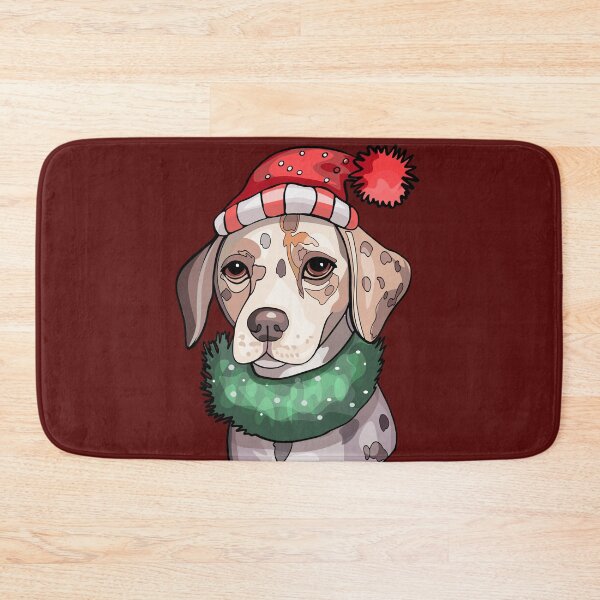 Item preview,  Smiling hound dog in winter clothes. Winston Art Print designed and sold by Anastasiia Yurevych.