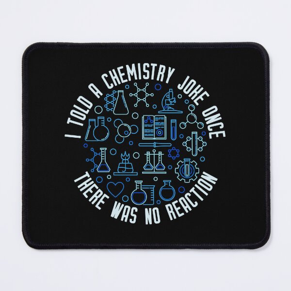 Item preview, I Try To Tell Chemistry Jokes But There's No Reaction Funny round design for Chemistry Geeks! designed and sold by venomousvector.