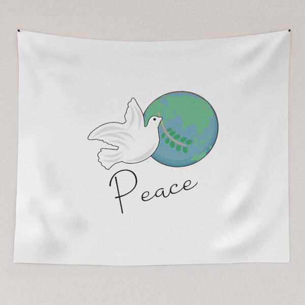 Item preview, Peace, white dove designed and sold by ZnDigitalPrints.