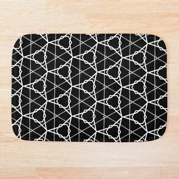 Aperçu de l'œuvre Motif géométrique noir blanc et argent créée et vendue par FAFiloArtist.