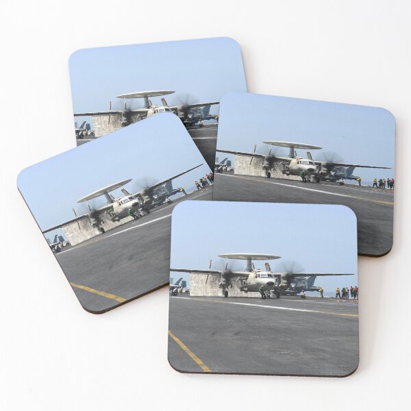 Item preview, STK109258M-An E-2D Hawkeye launches from the flight deck of USS Theodore Roosevelt. designed and sold by StocktrekImages.