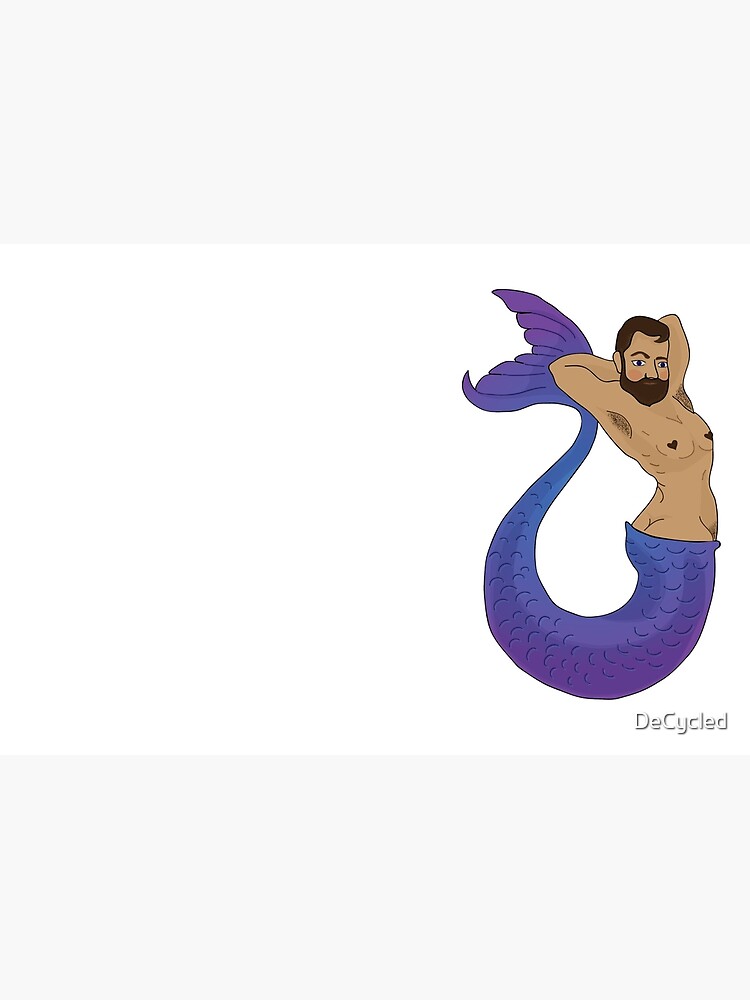Alluring Blue Merman by DeCycled