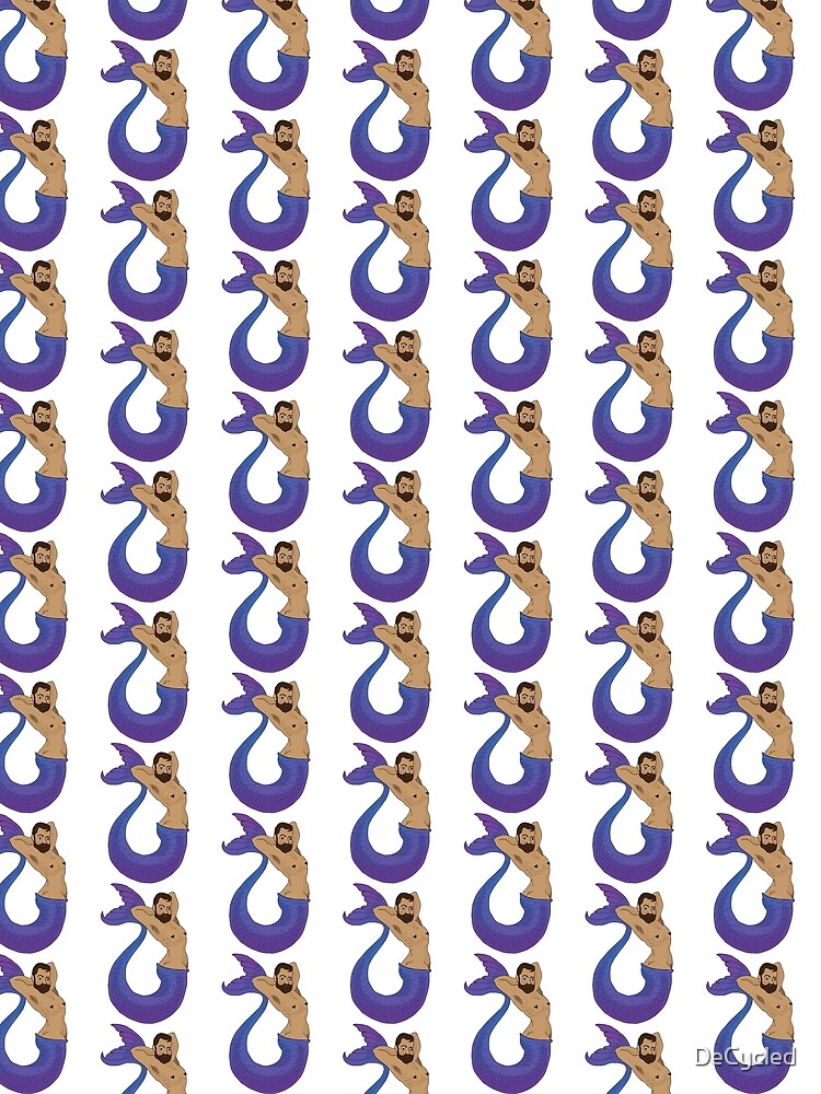 Alluring Blue Merman by DeCycled
