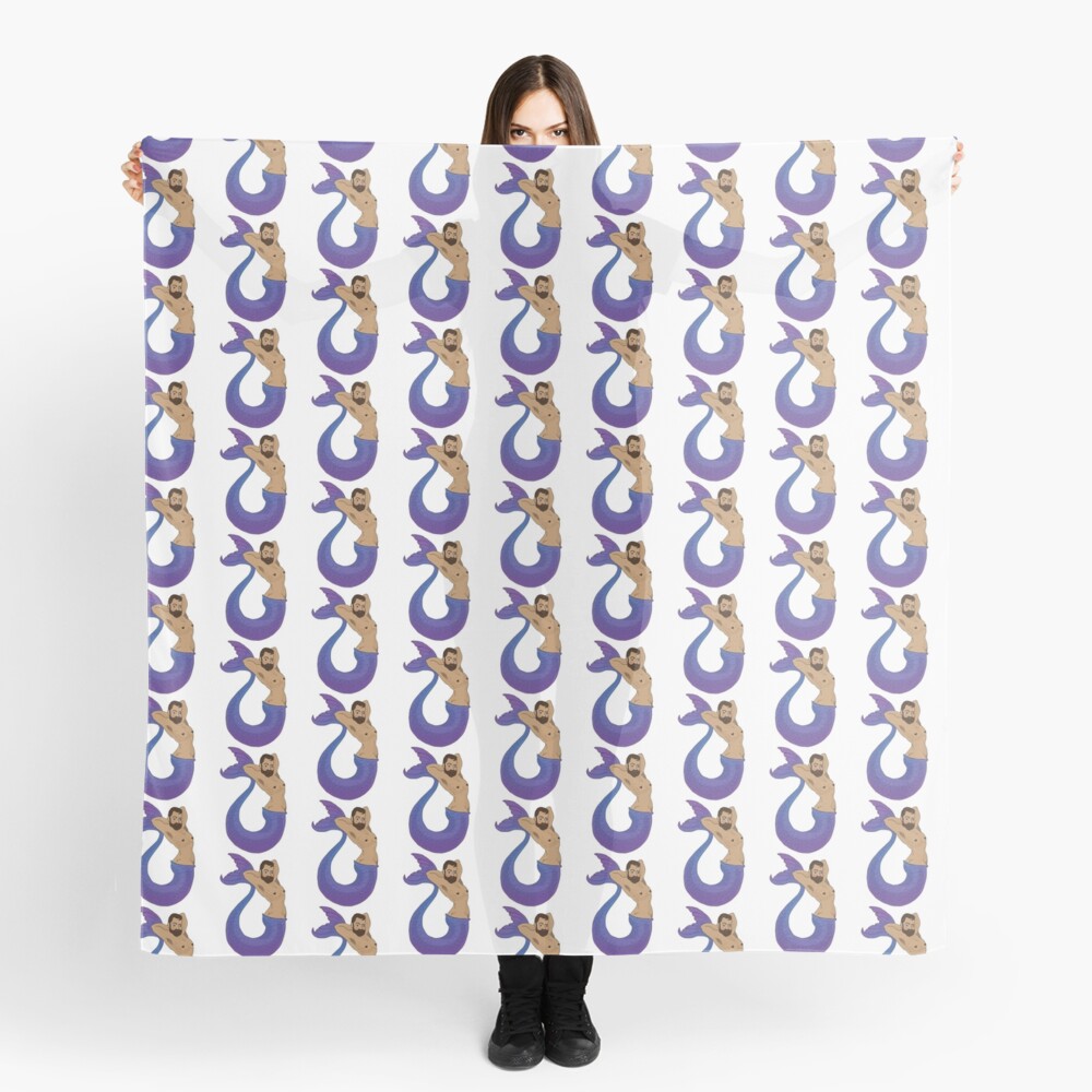 Alluring Blue Merman Scarf