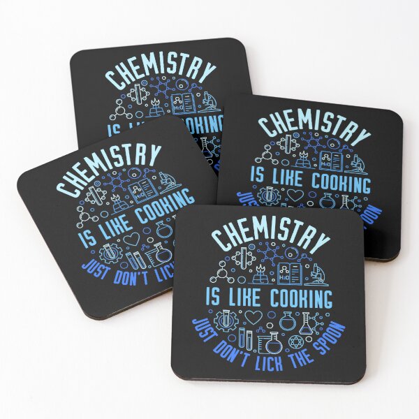 Item preview, Chemistry is like Cooking Just don't lick the Spoon  Funny round design for Chemistry Geeks!  designed and sold by venomousvector.