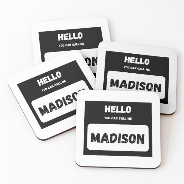 Item preview, Hello you can call me MADISON Stylish Black Letter Edition designed and sold by IssaraStudio.