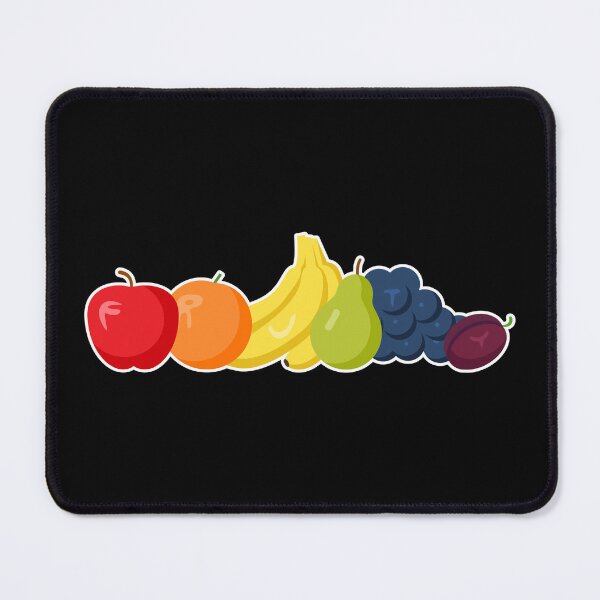 Item preview, Six fruits in the rainbow colours: "Fruity" designed and sold by Happy Puppy Print On Demand.