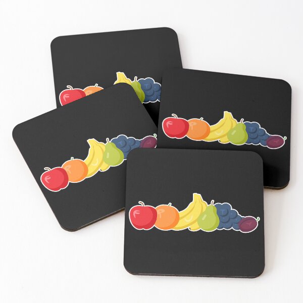 Item preview, Six fruits in the rainbow colours: "Fruity" designed and sold by Happy Puppy Print On Demand.