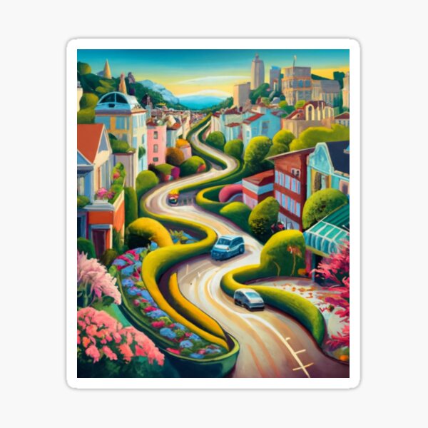 Item preview, Lombard Street Bends designed and sold by ArtsDestination.