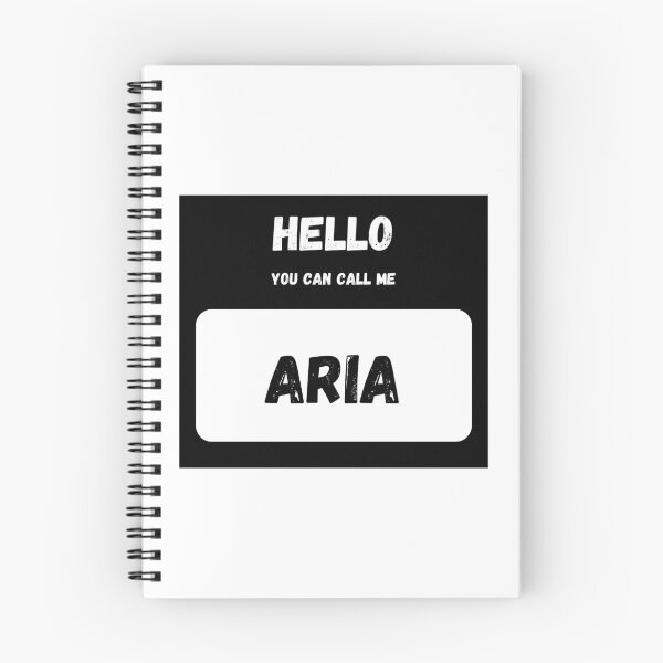 Item preview, Hello you can call me ARIA Stylish Black Letter Edition designed and sold by IssaraStudio.