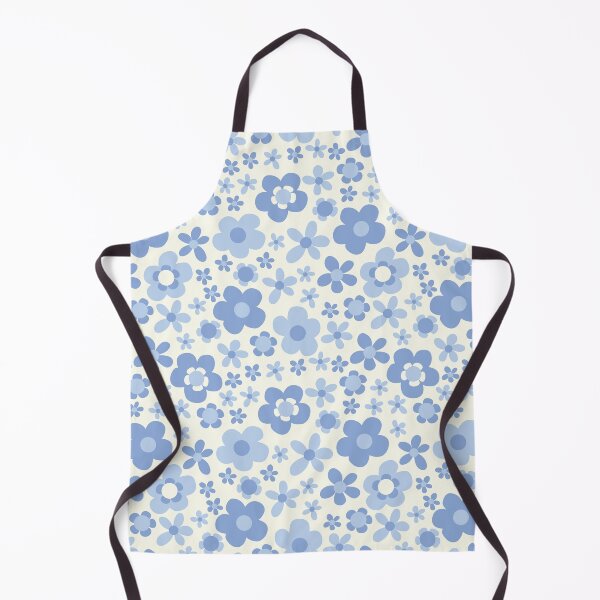 Item preview, PASTEL BLUE BOHO RETRO FLOWERS designed and sold by blomastudios.