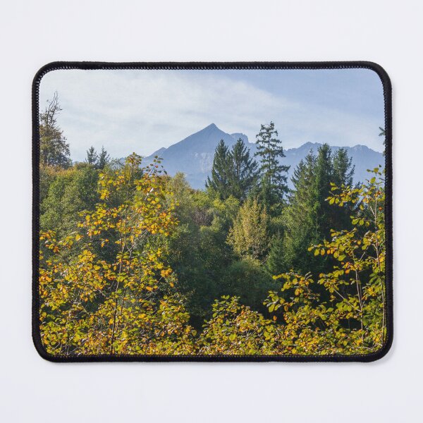 Item preview, Bosque otoñal con montañas Wetterstein y Schmölzersee designed and sold by Torsten Krüger.