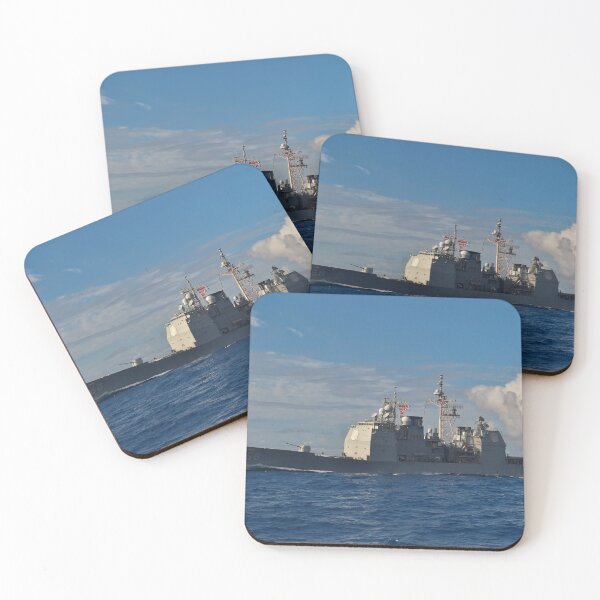 Item preview, STK109240M-Guided missile-cruiser USS Anzio transits the Atlantic Ocean. designed and sold by StocktrekImages.