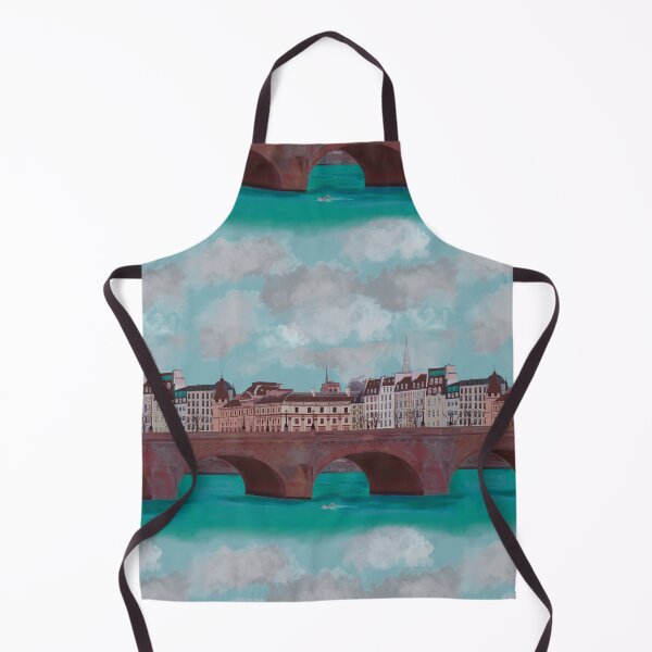 Item preview, Evening swim under the Pont Neuf, Paris designed and sold by QuirkyArtz.