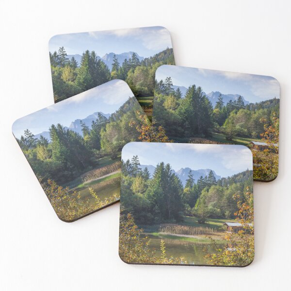 Item preview, Autumnal forest with Wetterstein Mountains and Schmölzersee designed and sold by Torsten  Krüger.
