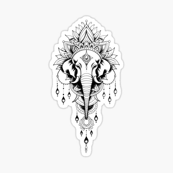 Elephant family tattoo design Stock Vector by ©akv_lv 238968206