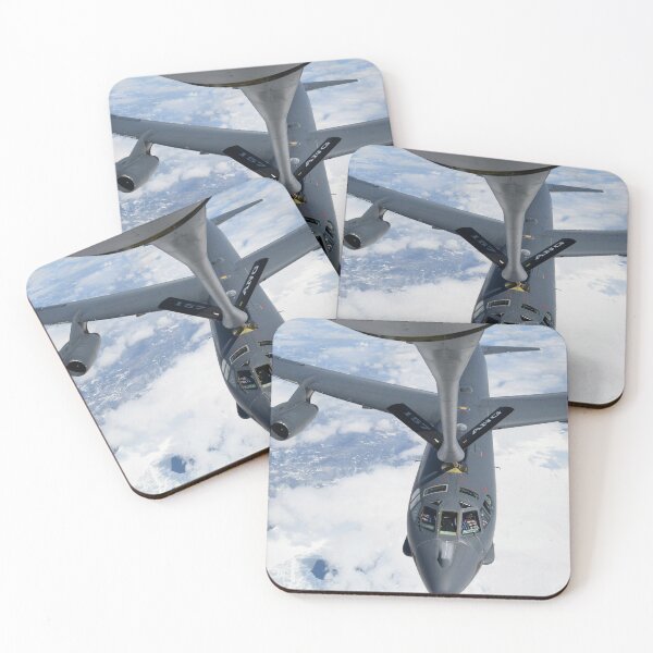 Item preview, STK109239M-A B-52H Stratofortress receives fuel from a KC-135R Stratotanker. designed and sold by StocktrekImages.