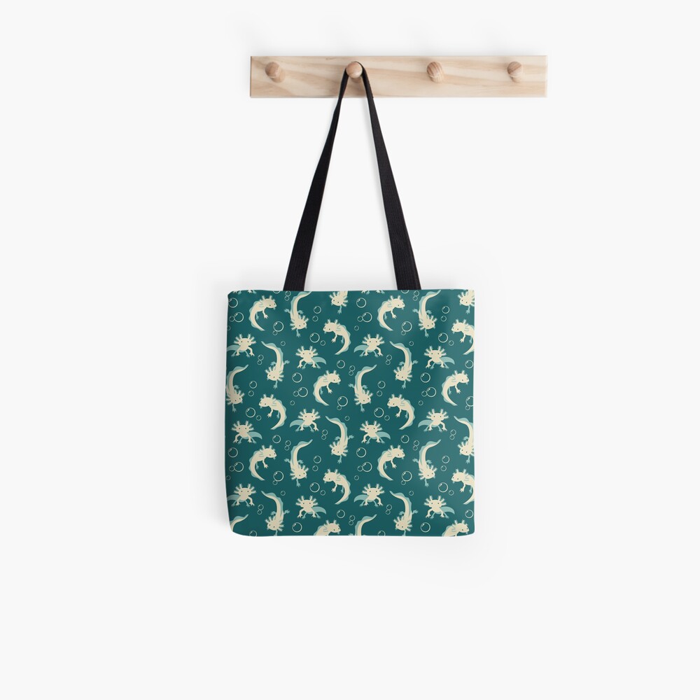 Relaxolotl - Teal Tote Bag