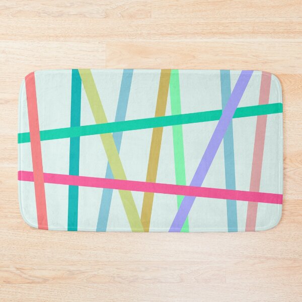 Item preview, Colored Lines Geometric Abstract Pattern designed and sold by Jeallan Designs.
