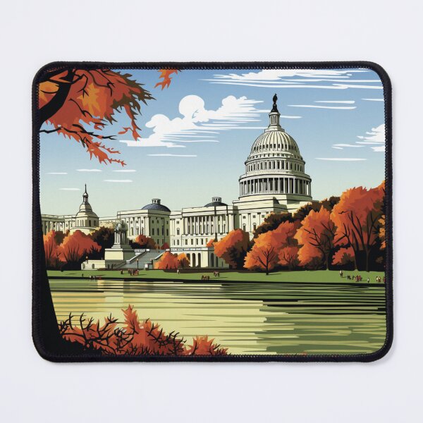 Item preview, A Pop Art Travel Print of Washington DC - US designed and sold by StudioRedKoala.