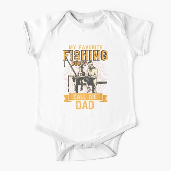 Fishing Buddy Short Sleeve Baby One-Piece for Sale