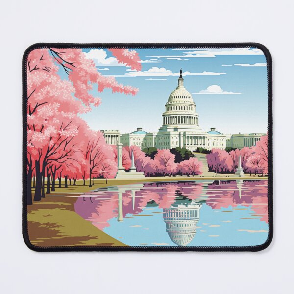 Item preview, A Pop Art Travel Print of Washington DC - US designed and sold by StudioRedKoala.