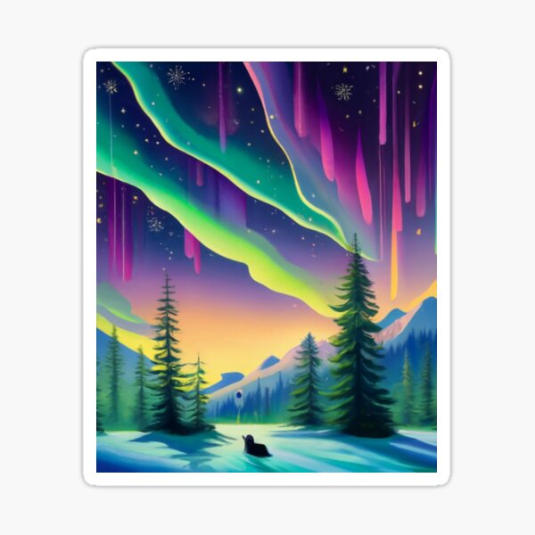 Item preview, Northern Lights in Yukon designed and sold by ArtsDestination.