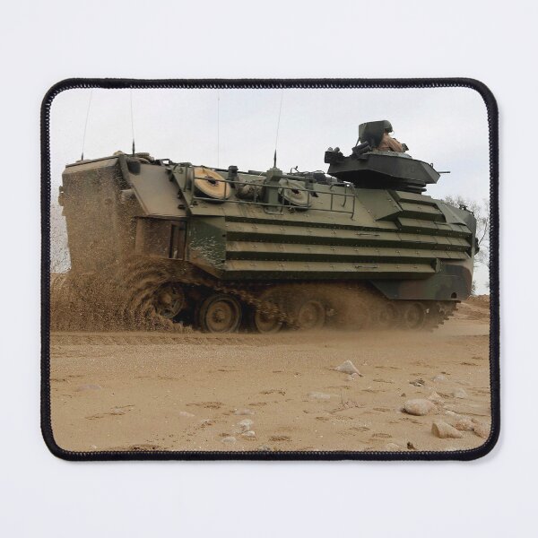 Item preview, STK109230M-A U.S. Marine Amphibious Assault Vehicle moves to its objective. designed and sold by StocktrekImages.