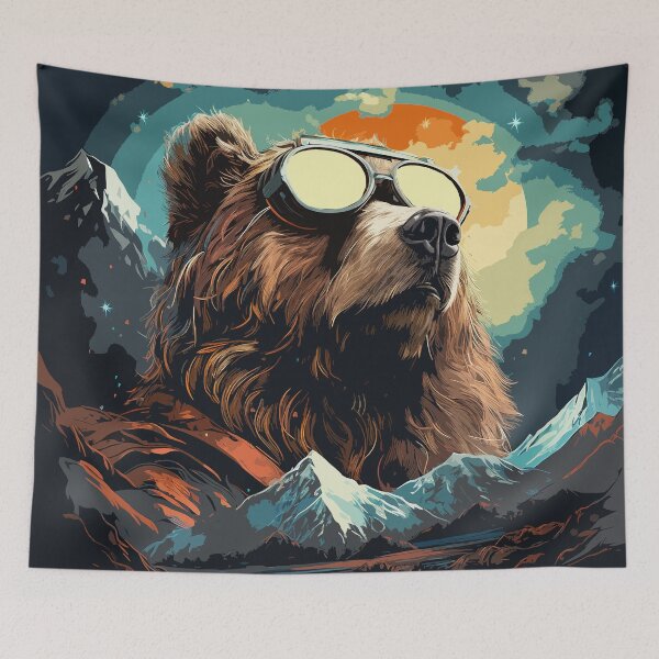 Item preview, Stardust Nights with bear designed and sold by pkk1designsart.