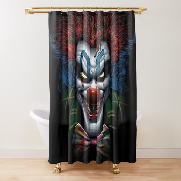 Killer Clown Horror Smile Shower Curtains | Redbubble