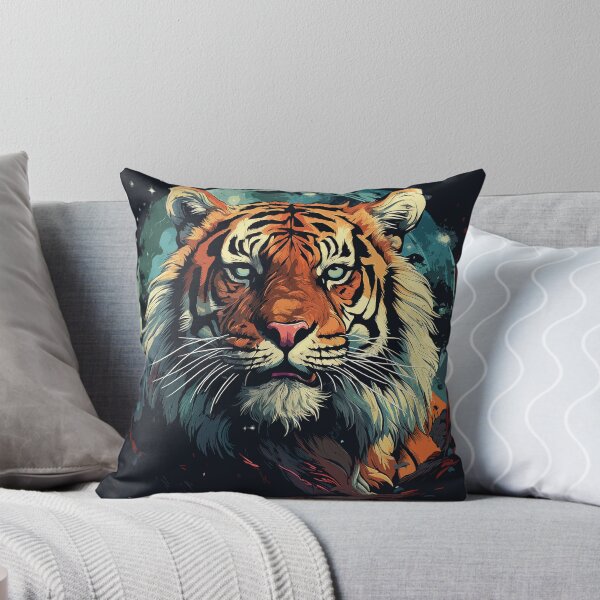 Item preview, Stardust Nights with tiger designed and sold by pkk1designsart.