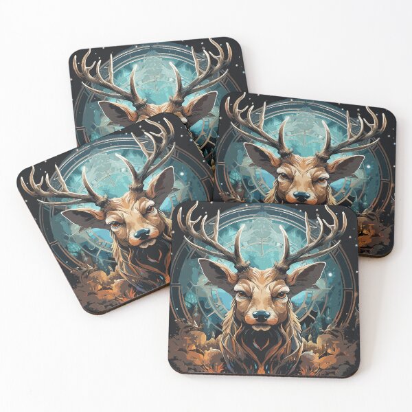 Item preview, Stardust Nights with deer designed and sold by pkk1designsart.