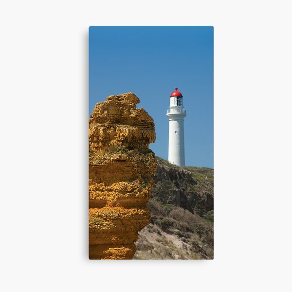 Witch Rock guarding Split Point Lighthouse at Aireys Inlet Canvas Print