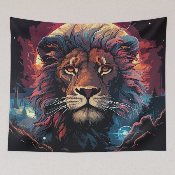 Item preview, Stardust Nights with lion designed and sold by pkk1designsart.