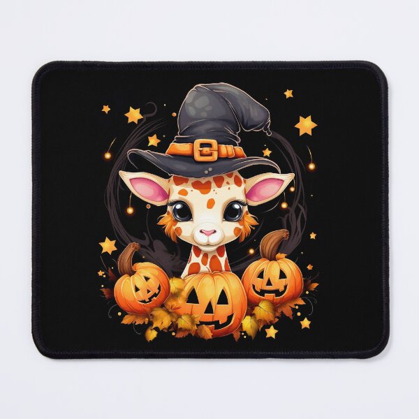 Item preview, Halloween Giraffe and pumpkin, kawaii Giraffe designed and sold by Niktarka.