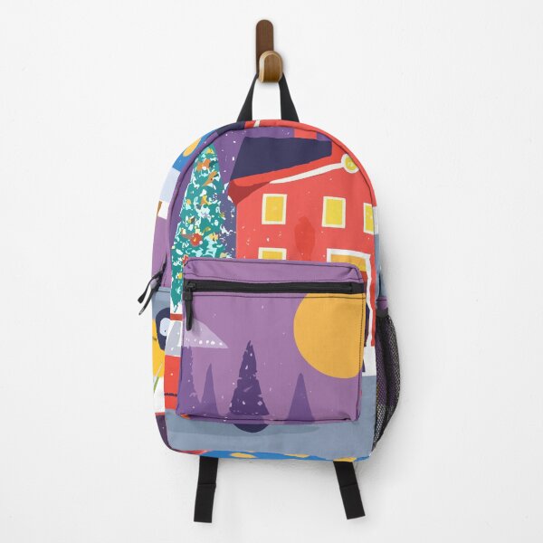 Item preview, Christmas Village With Cars Vector Illustration designed and sold by ixavee.