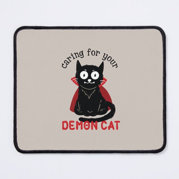 Item preview, Caring for your demon cat black cat designed and sold by stripedcarpet.