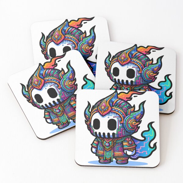 Item preview, Cyber Skull Embracing Thai Art Fusion designed and sold by Meowguar.