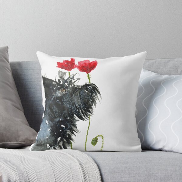 Item preview, Scottie Dog 'Poppies' designed and sold by archyscottie.