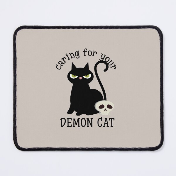 Item preview, Caring for your demon cat black cat designed and sold by stripedcarpet.