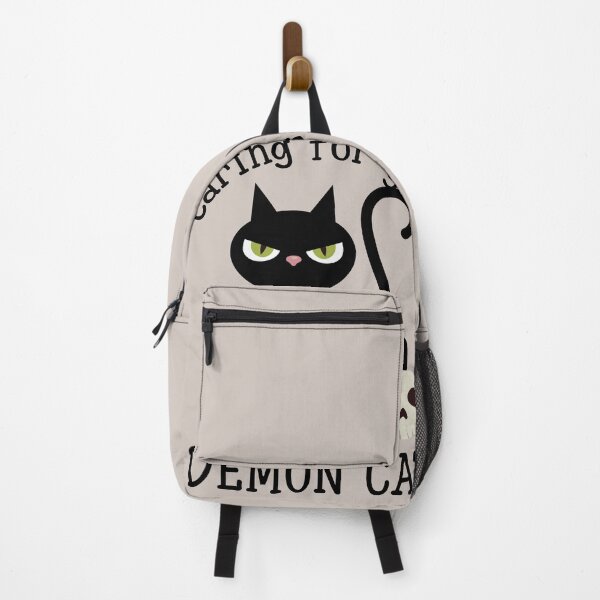 Item preview, Caring for your demon cat black cat designed and sold by stripedcarpet.