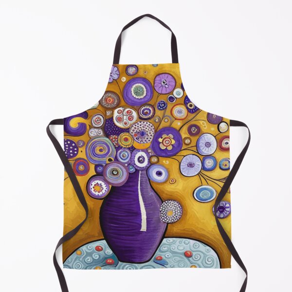 Item preview, Abstract Flowers in a Purple Vase Still Life Painting designed and sold by Vicky Brago-Mitchell®.